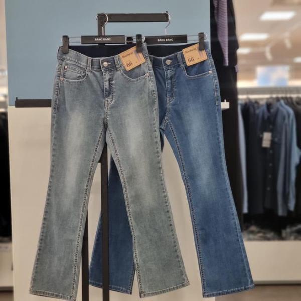 HC21 女性クールマックス インバンド ブーツカット デニムパンツ NQL153 (S46838657)