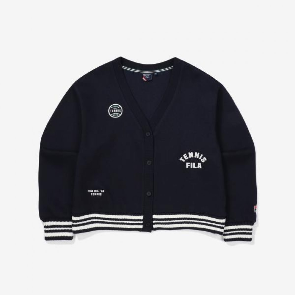 FILA コットン混合カーディガン