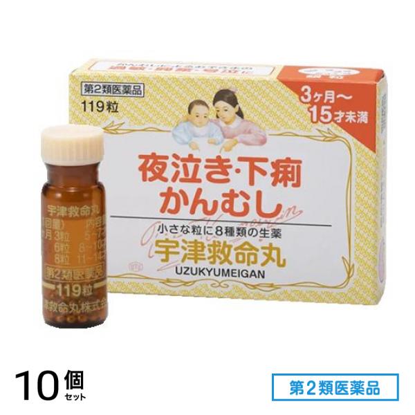 第２類医薬品 宇津救命丸銀粒 119粒 10個セット