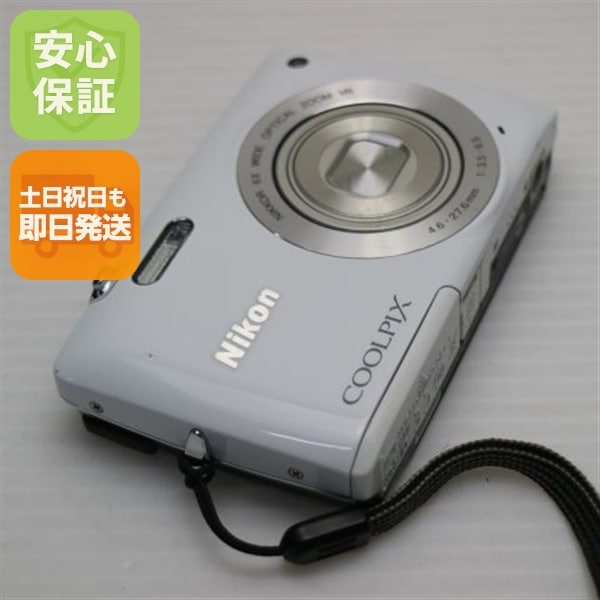 超美品 COOLPIX S4300 シェルホワイト デジカメ Nikon 87