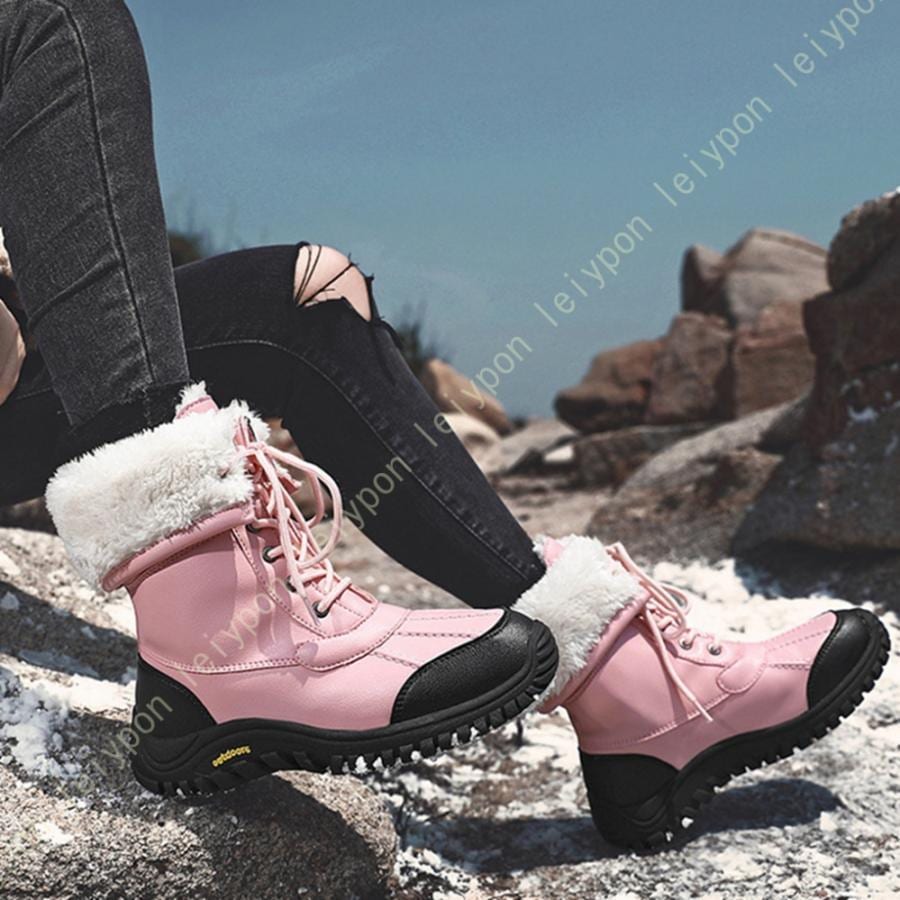 スノーブーツ レディース 防水 冬靴 防寒ブーツ 裏起毛 雪遊び 冬ブーツ 防滑 保温 防風 ブーツ 暖かい カジュアル ショートブーツ トレッキングブーツ