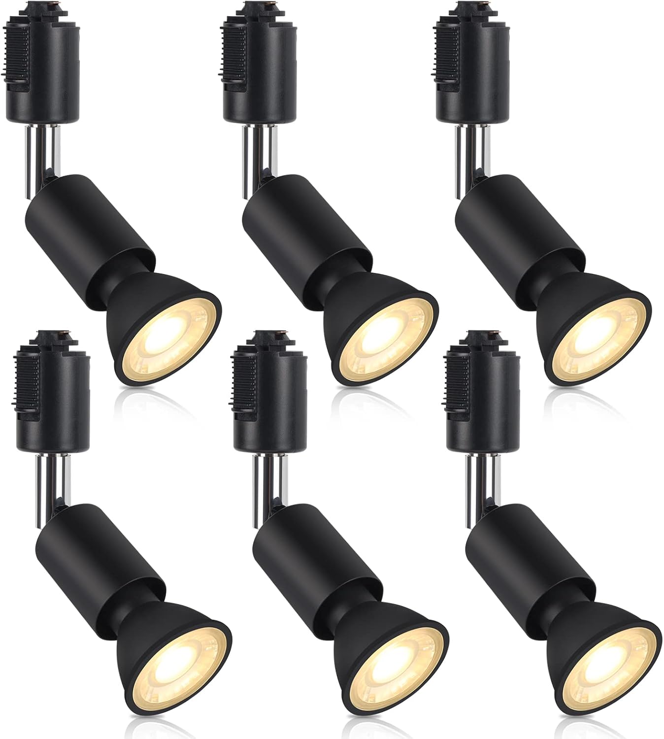 E11 LED ダクトレール照明 50W 6個セット 電球色 ブラック 4,565円