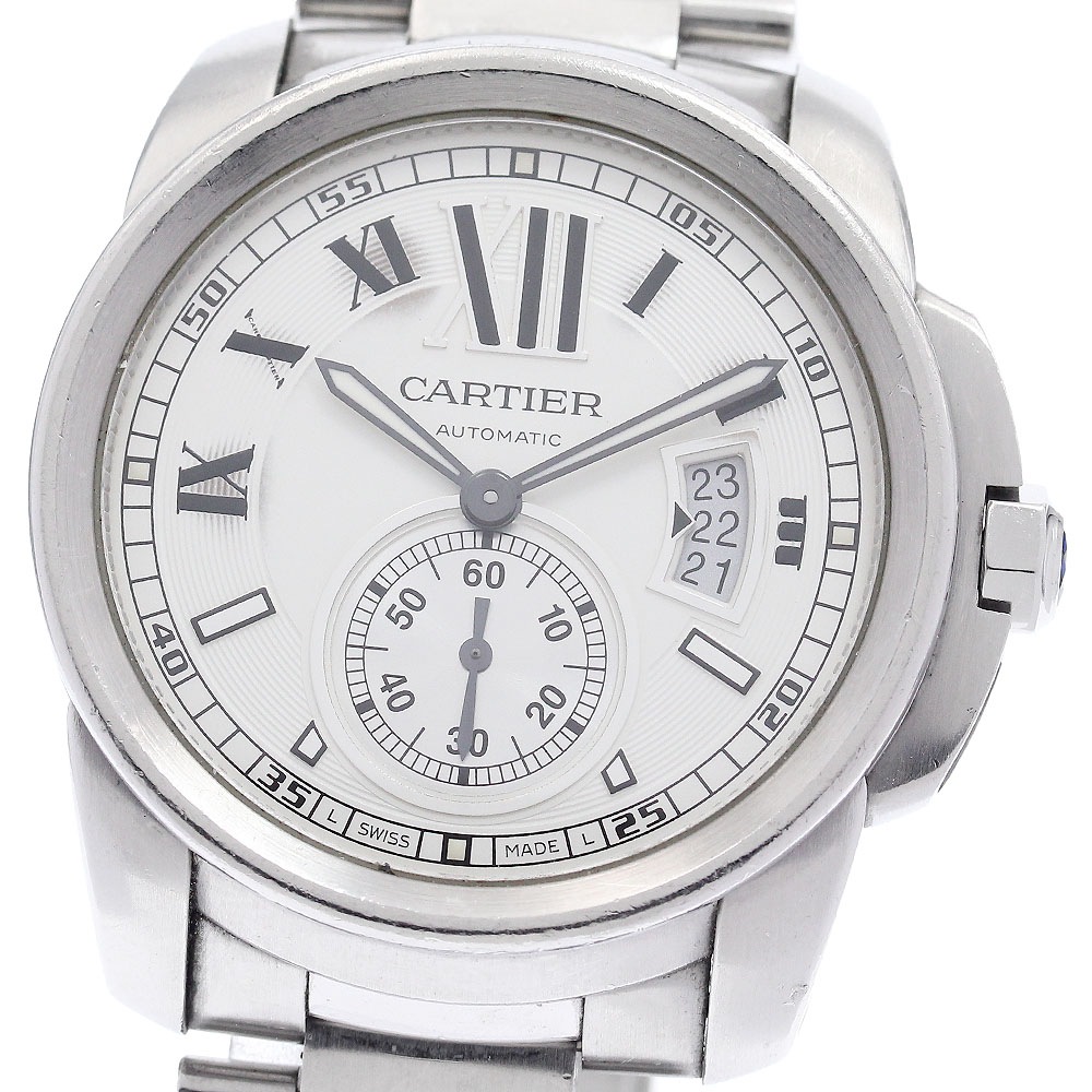 カルティエ CARTIER W7100015 カリブル ドゥ カルティエ デイト 自動巻き メンズ _954294【中古】