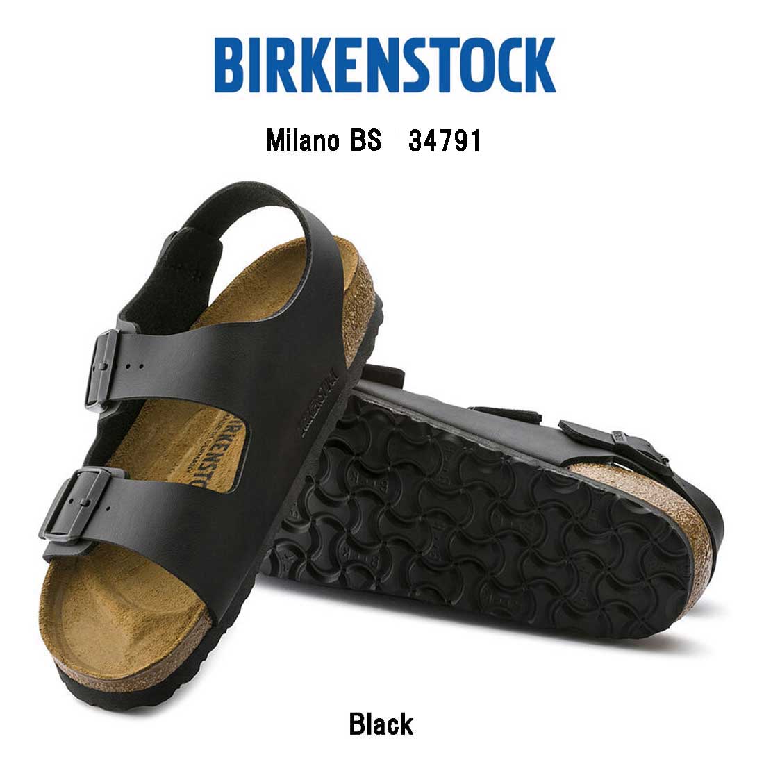 BIRKENSTOCK ユニセックス ストラップ サンダル Milano BS 34791 Regular