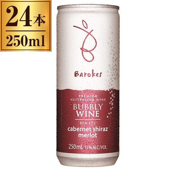 バロークス スパークリング缶ワイン 赤 250ml ×24 8,846円