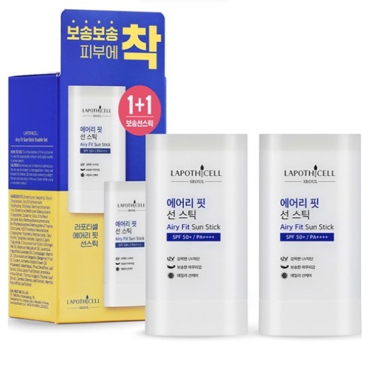【1+1】エアリーフィットサンスティック SPF50+ PA++++ / サンスティック韓国