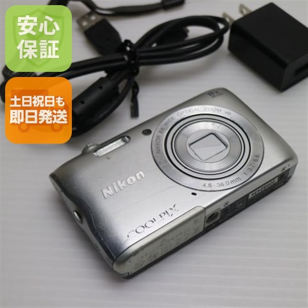 良品COOLPIX A300 シルバー コンデジ Nikon 67