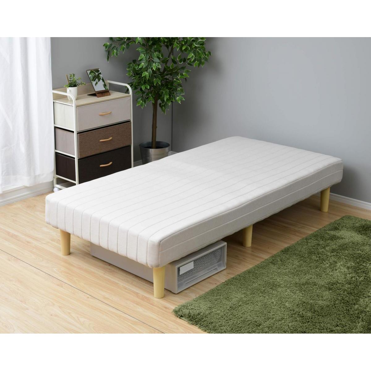 山善 YAMAZEN 圧縮脚付きマットレス シングルサイズ ボンネル SAME-97195 ボンネルコイル 圧縮梱包