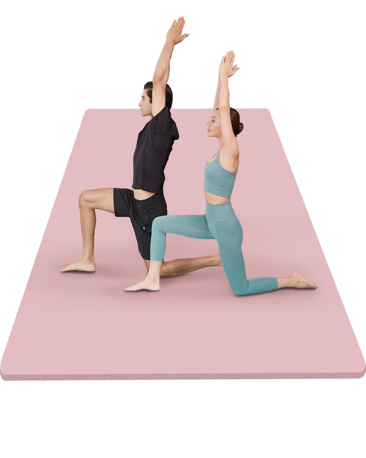 YUREN トレーニングマット 大きい 幅広 200CM X130CM 厚め20MM 高密度NBR素材 大型 ヨガマット エクササイズマット 筋トレマット 防音 防振 宅トレ 親子 キャリーストラップ