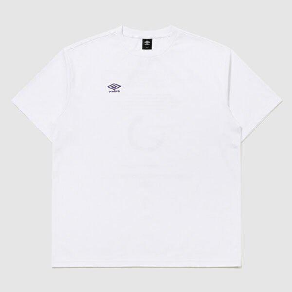 スローキックフレッシュレタリング半袖Tシャツ UR221SRS51 WHITE