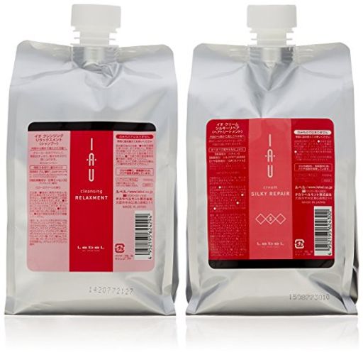 ルベル IAU イオ クレンジング リラックスメント シャンプー 1000ml&イオ クリーム シルキーリペア トリートメント1000ml 詰め替え セット