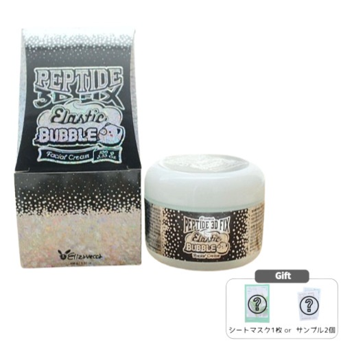 ペプチド 3D フィックス エラスティック バブル フェイシャル クリーム 100g / 保湿 乾燥肌 弾力 シワ ペプチド 美容クリーム ハリ しっとり 弾力ケア 韓国コスメ