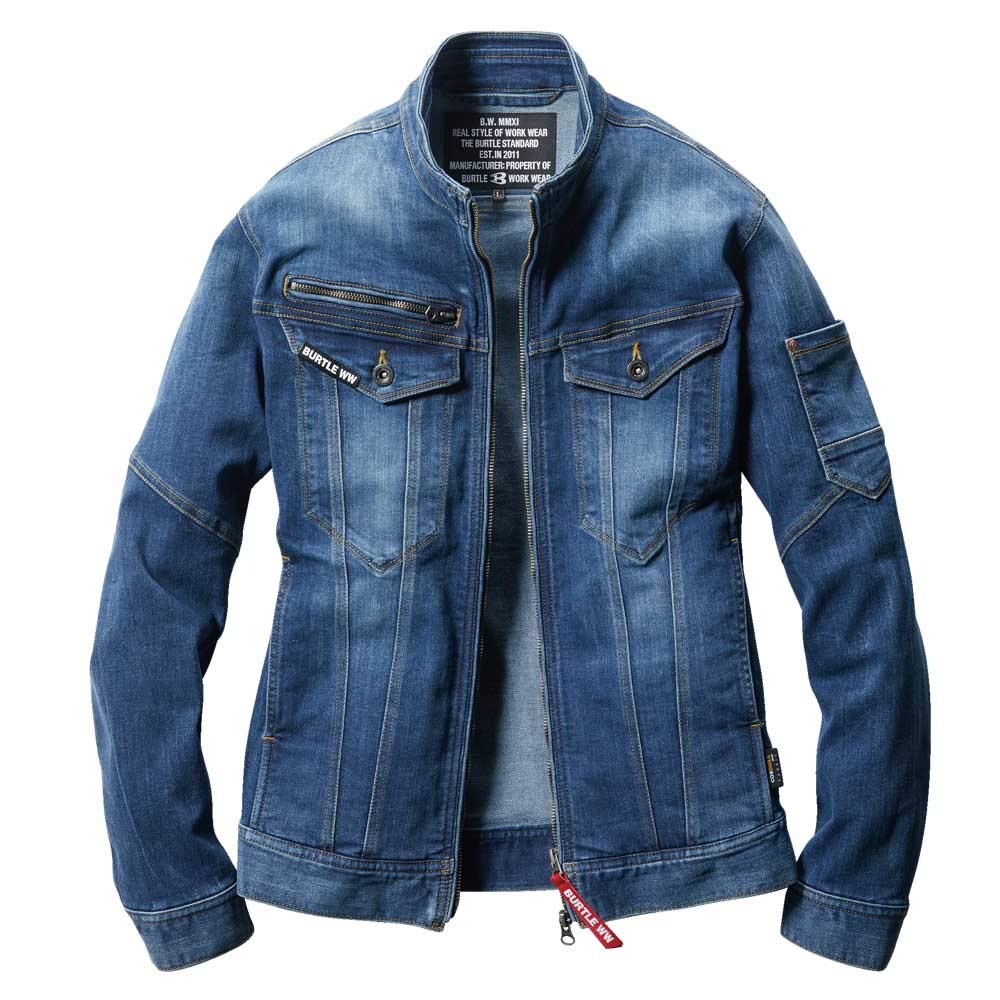 [バートル] 作業服 BURTLE ジャケット(ユニセックス) 5001 コーデュラデニム L 45インディゴ