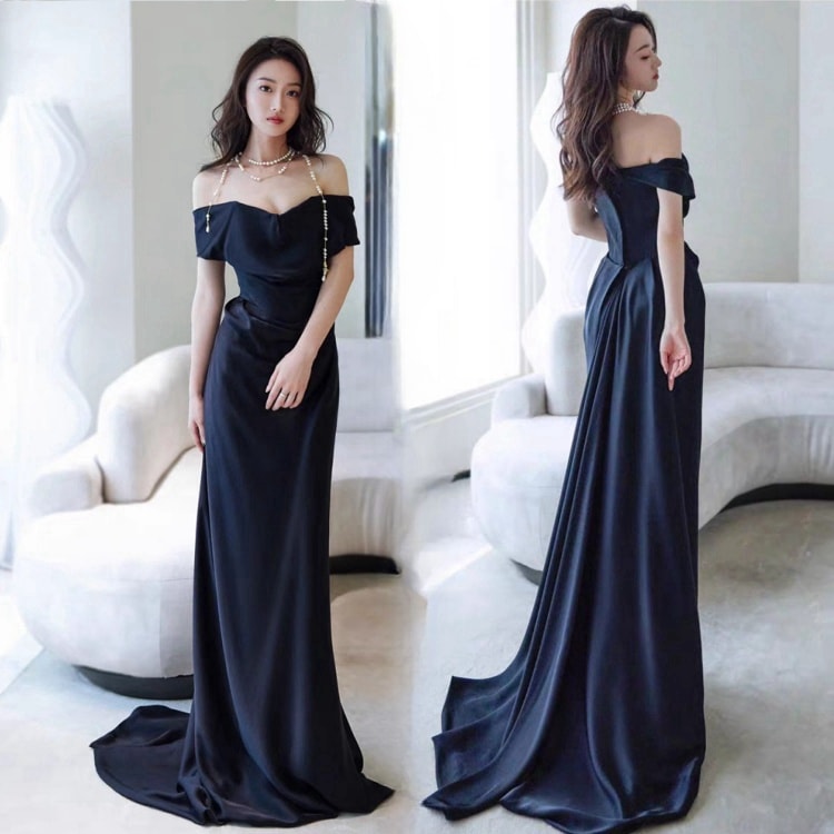 ウェディングドレス ブルー 花嫁 ドレス プリンセスドレス ロングドレス ロングレディース マキシワンピース エレガント 結婚式 披露宴 司会者 お出かけ おしゃれ 大人 11,249円