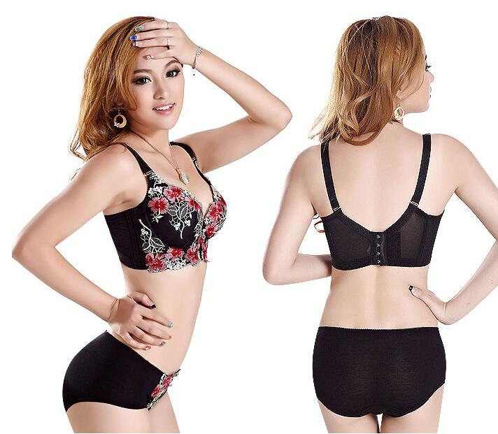 3枚/セット凄盛りブラ バストアップ 刺繍ー 下着 育乳ブラ 脇高 脇肉 ー 谷間超