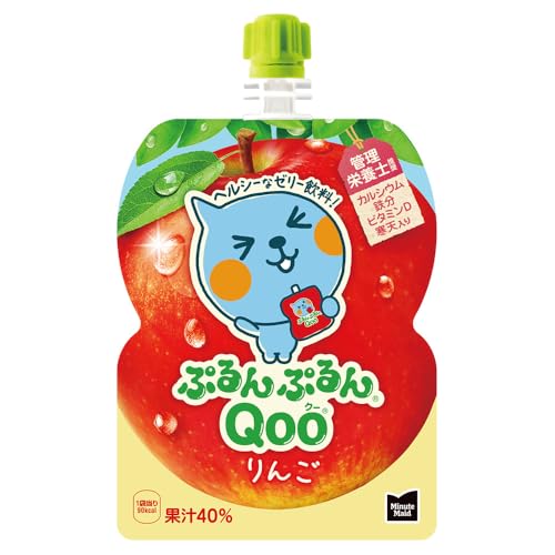 コカ・コーラ ミニッツ メイド ぷるんぷるんQoo りんご 125gパウチ×30袋