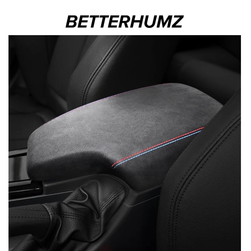 BETTERHUMZ アルカンタラ ラップ 内装トリム アームレスト ボックス パネル カバー BMW F30 F32 3シリーズ 2013-2019 年式 専用 輸入品