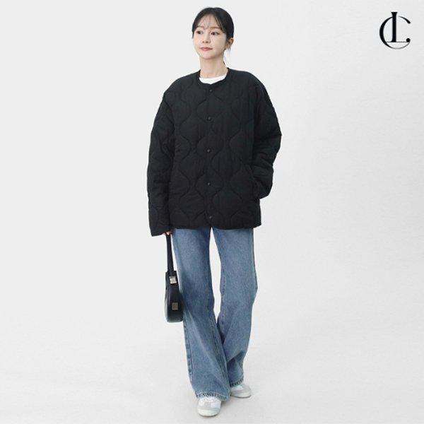 女性ウェルロンウェーブキルティング軽量パディングジャケットLHZ022