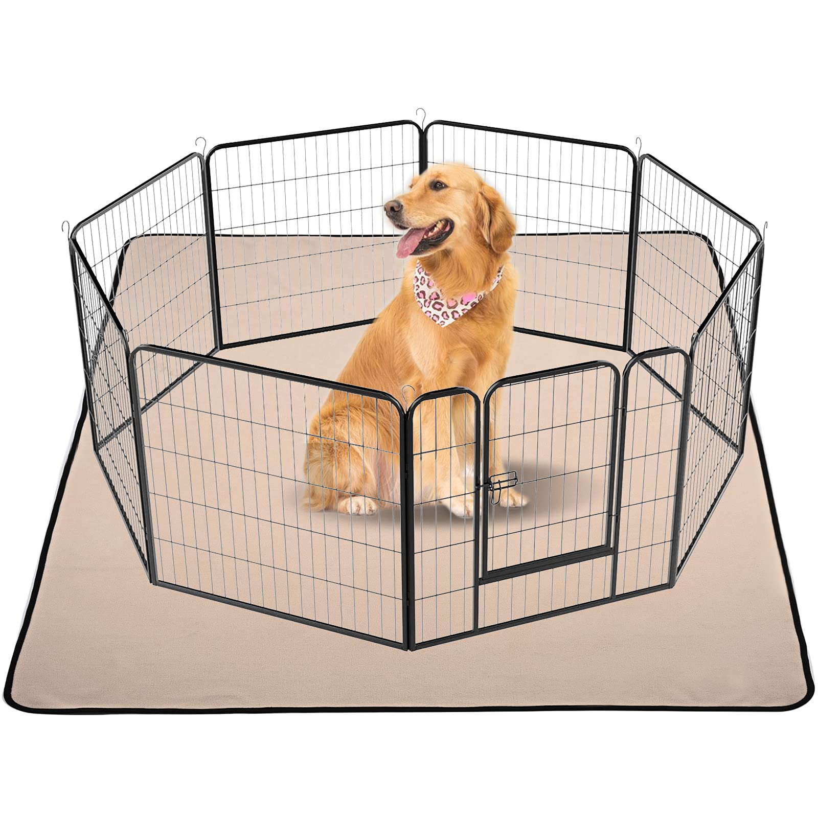 STVICTORY ペットシーツ 洗える 犬 猫 ペット用 おしっこマット 下敷き ペットマット 滑り止め 防水 速乾 消臭 子犬/シニア犬の介護シーツ 繰り返し使用可能 多頭飼い 大判サイズ (ベー