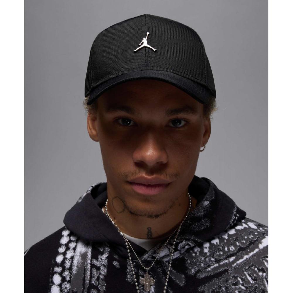 NIKE ジョーダンライズストラクチャードメタルジャンプマンハット M-ブラック:ガンメタル/HM5750-010