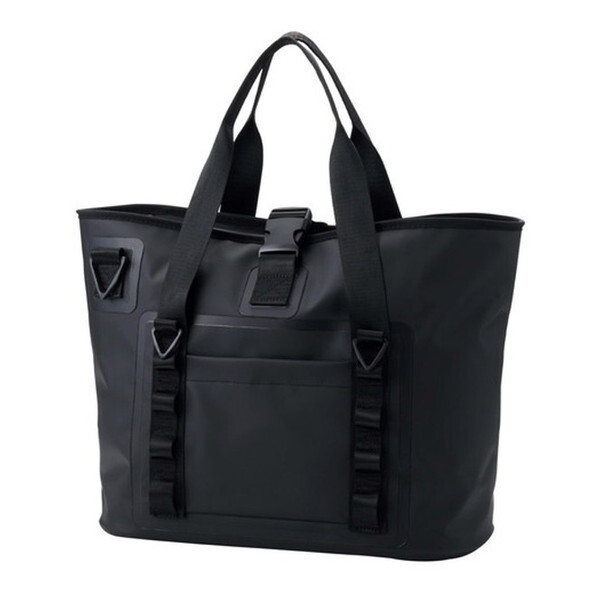 BM-TBWP01BK 防水 トートバッグ 手提げ 肩掛け 2WAY バッグ 自立式 23L マグネット付き ロールトップタイプ A4 ブラック メーカー直送