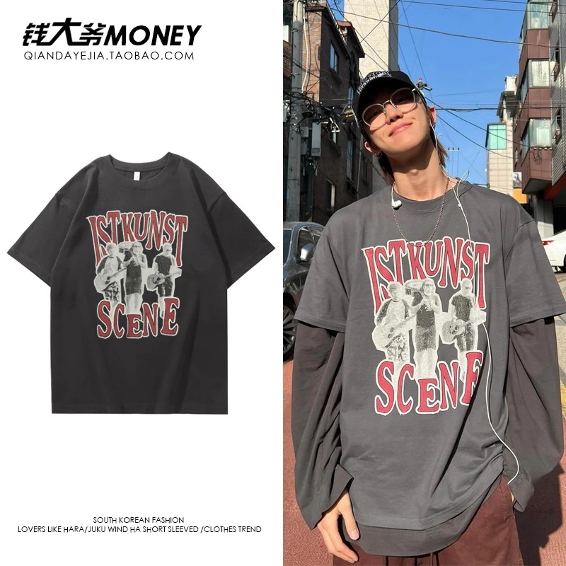 【急速出荷!2枚購入で300円 OFF!】the8 徐明晟 ロックバンド 半袖 Tシャツ レディース トップス 半袖 コットン 夏2枚購入でカード1パスケース