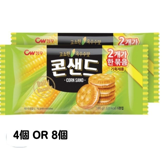 チョンウ食品 コーンサンド 180gX4個 OR 80gX8個