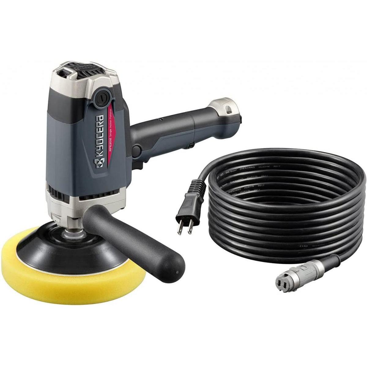 京セラ 旧リョービ ポリッシャー 脱着式コード付き RPE202 電子シングルアクション ハイパワー 変速ダイヤル付