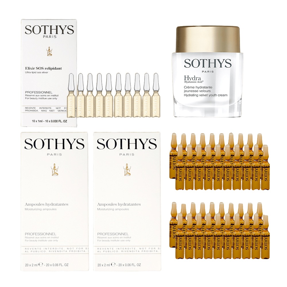ソーティス 水分アンプル 2箱（40個）+クリーム50ml+SOSアンプル10バイアル