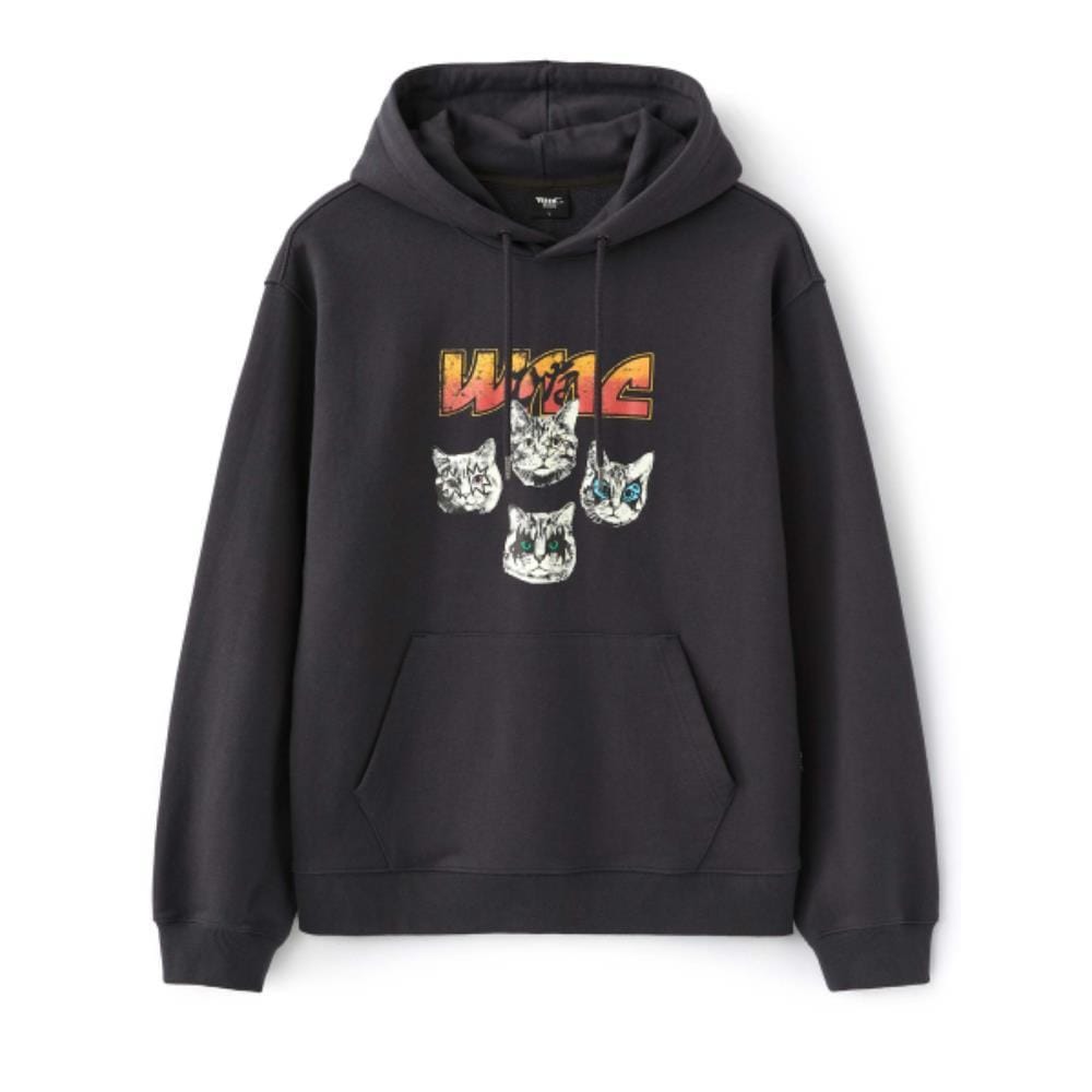 WMC WMC x HINA Metal Cat Hoodie CHARCOAL GREY O-MOBAL4ZB