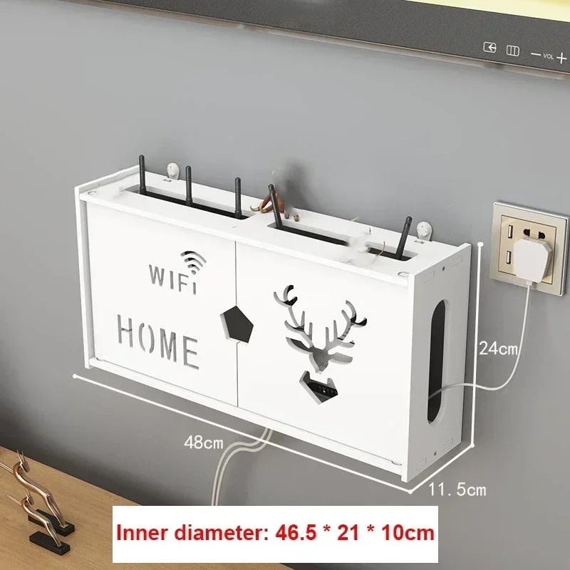 壁に取り付けられた収納棚,Wi-Fi付きワイヤレスルーター棚,ダブルレイヤー,リビングルーム用 26-48cm Deer Wifi 7,268円