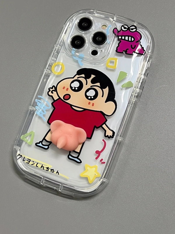 Qoo10] クレヨンしんちゃんiphone15ケース