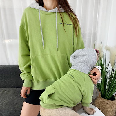 2019秋冬新作！親子パーカー ペット用服 犬 愛犬 ペ...のサムネイル