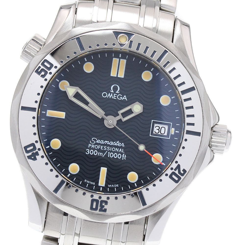 オメガ OMEGA 2562.80 シーマスター300 デイト クォーツ ボーイズ _840766【中古】