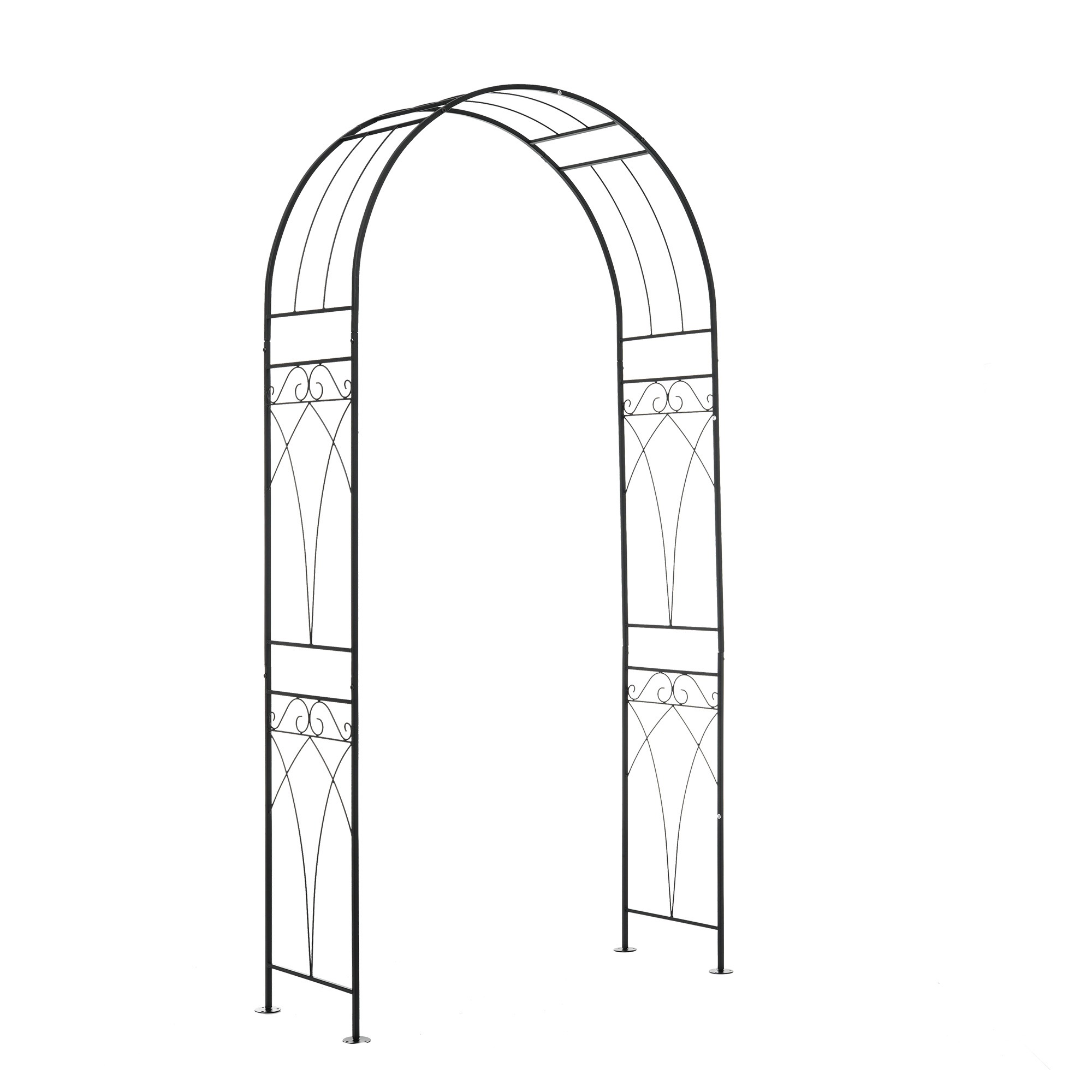 【元SKU：N508P249373A】ガーデンアーチ ローズアーチ 園芸 ガーデニング用品 ガーデン ファニチャー スチール 鉄製 薔薇アーチ 外 園芸用品 アーチ ガーデニング 花立て 庭園 おし