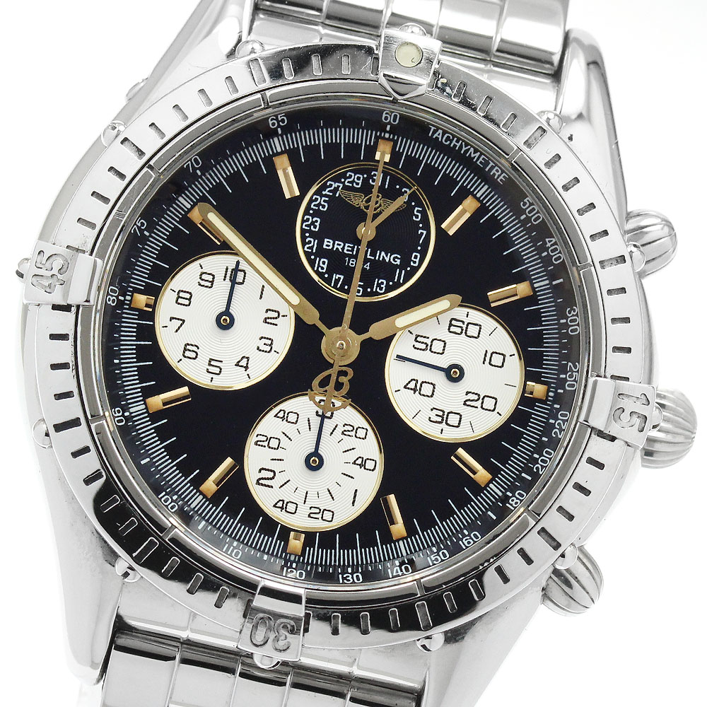 ブライトリング BREITLING A33012 コックピット エアボーン 日本250本限定 自動巻き ボーイズ _940257【中古】