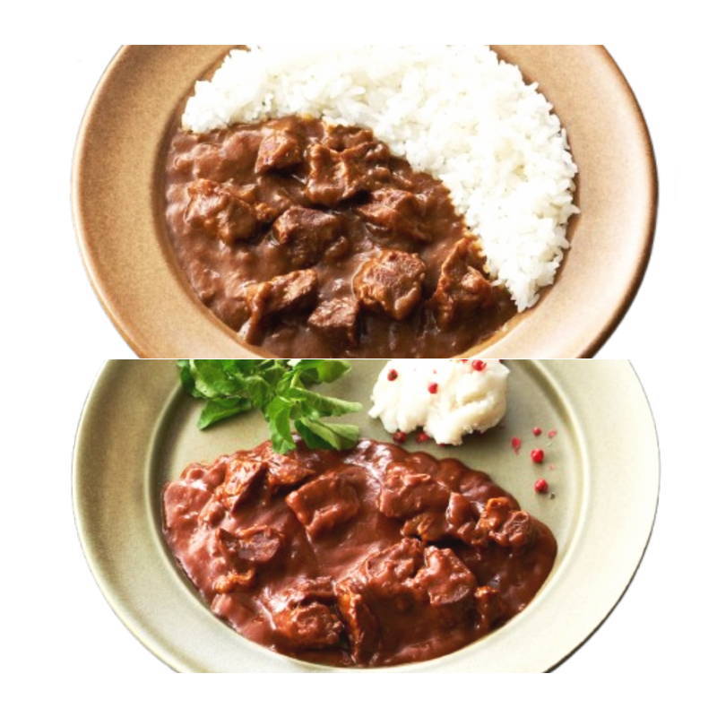 10袋セット牛タンカレー 200g 5袋/牛タンシチュー 200g 5袋 宅配便 レトルト食品 ビーフカレー中辛とビーフシチューのセット