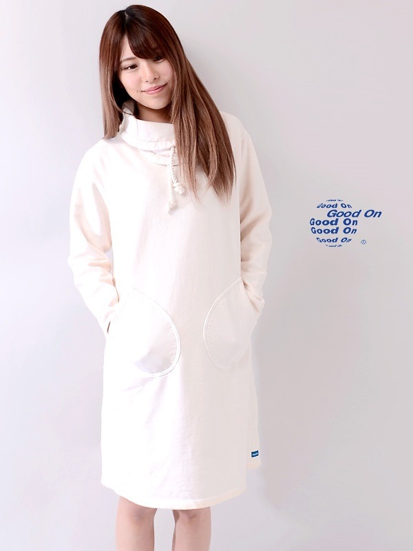 Good On グッドオン トレーナー スウェット レディース プルオーバー パーカー プルパーカー ハイネック ROLL NECK SWEAT WIDE ONE PIECE ロールネックスウェット