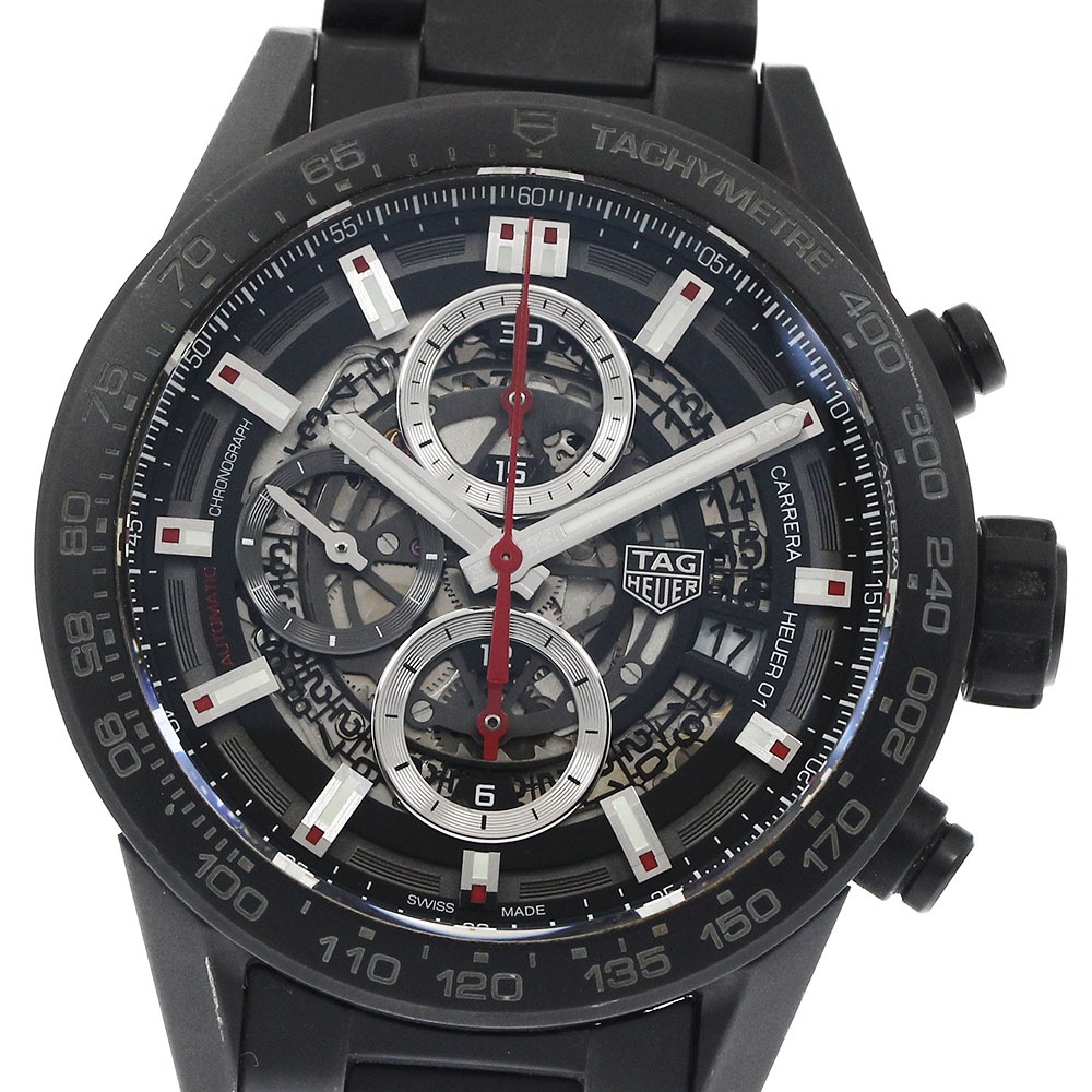 ベルト訳あり タグホイヤー TAG HEUER CAR2090 カレラ キャリバーホイヤー01 クロノグラフ デイト 自動巻き メンズ 箱・保証書付き_876085【中古】