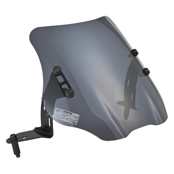 D62237 バイク用 スクリーン クランプバー付き PCX/160(25)専用 ウインドシールド SSシリーズ ショート スモーク 62237