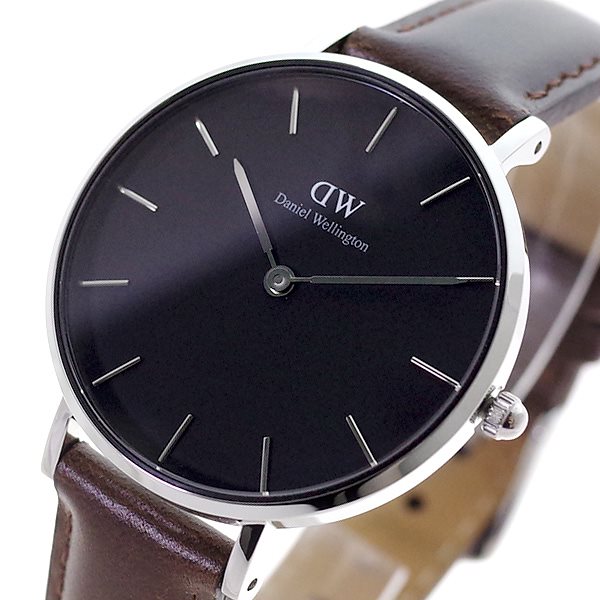 DW 腕時計 レディース DW00100177 クォーツ ブラック ブラウン