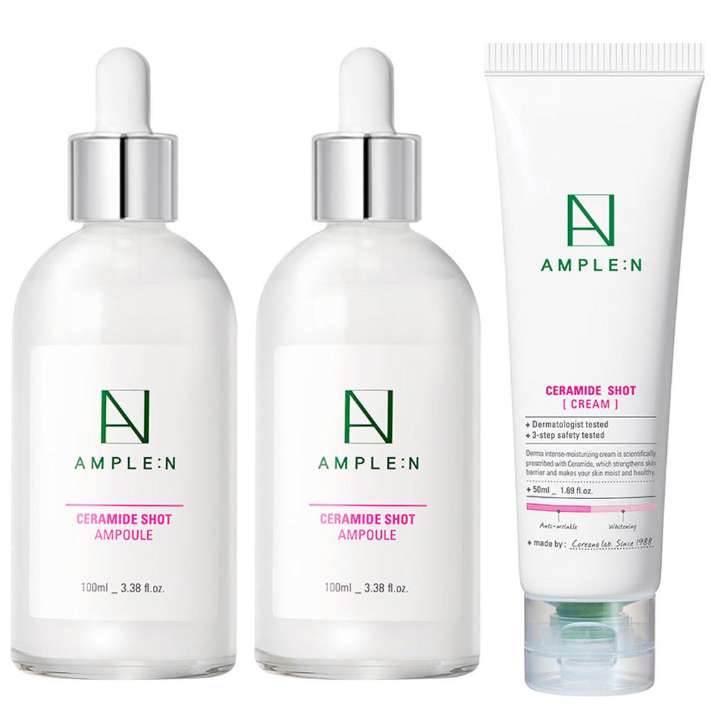 コリアナアンプルエンセラミドショットアンプル大容量100ml 2個+セラミドショットクリーム50ml1セット