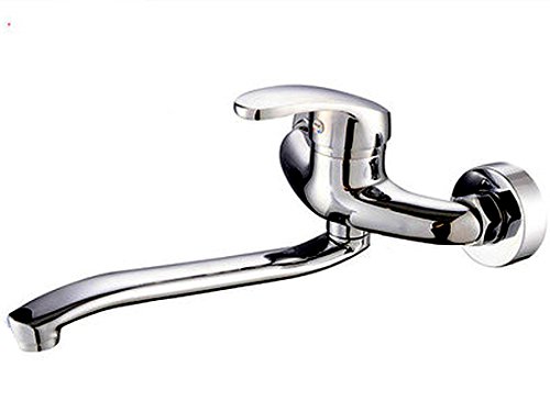 Life System(ライフシステム) キッチン用 壁付 シングルレバー 混合水栓 スポウト長さ