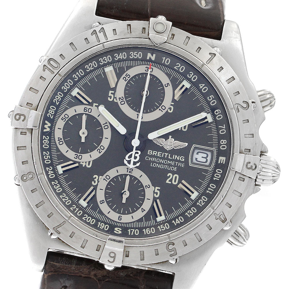 ブライトリング BREITLING A20348 クロノマット ロンジチュード GMT 自動巻き メンズ _883965【中古】
