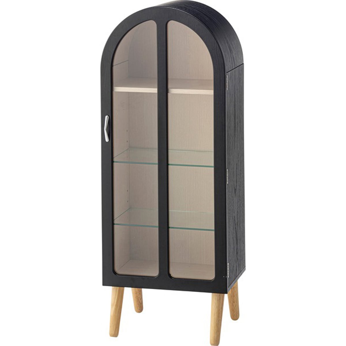 コレクションシェルフ PT-621BK PT-621WH ラック 棚 収納 フィギュアケース ガラス 北欧 グッズ オタク 推し活 ブラック ホワイト 24,029円