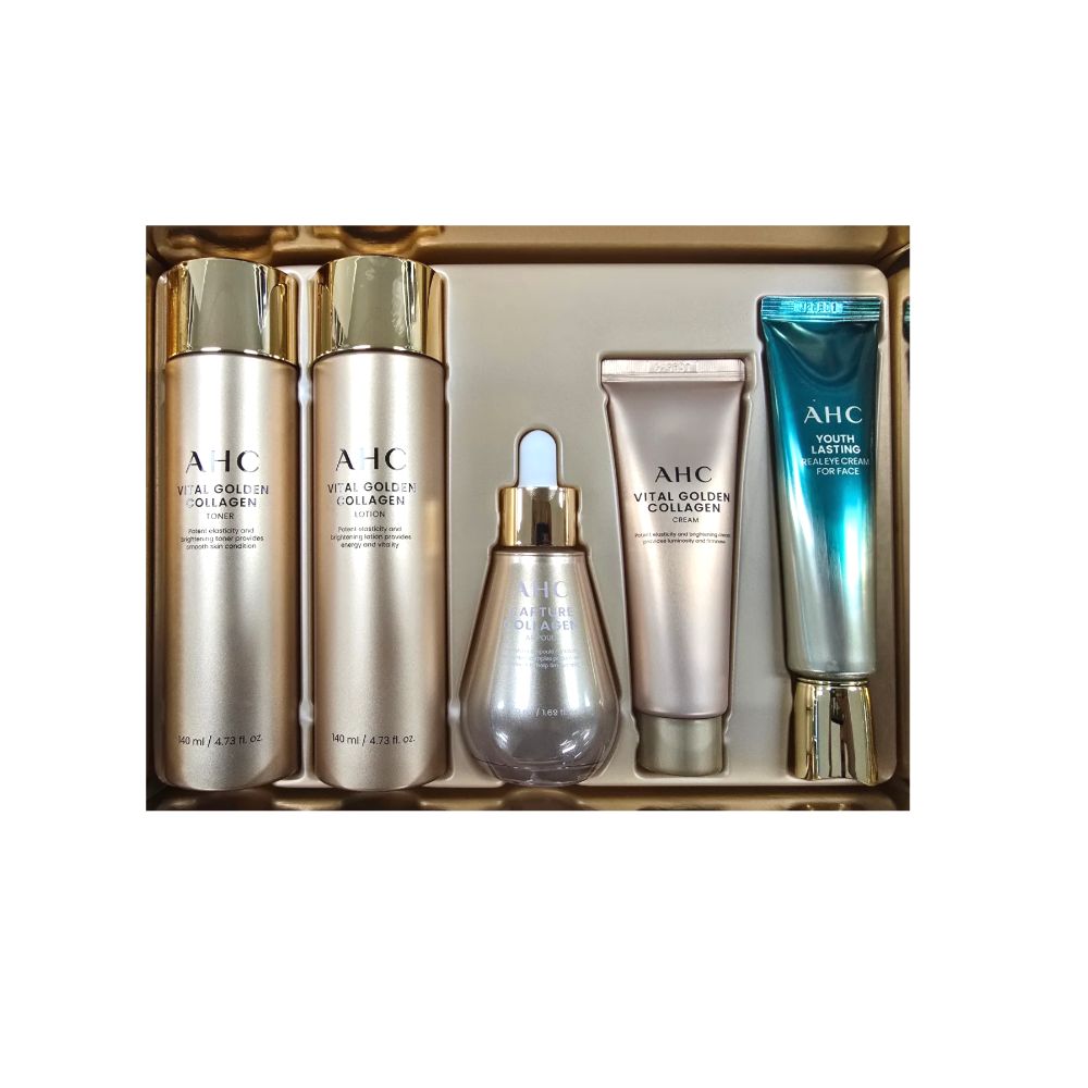 スキンケア5種セット 3種/バイタルゴールデンコラーゲン/ブラックキャビアユース リチュアルケアセット/レニューエイジ トータルセット