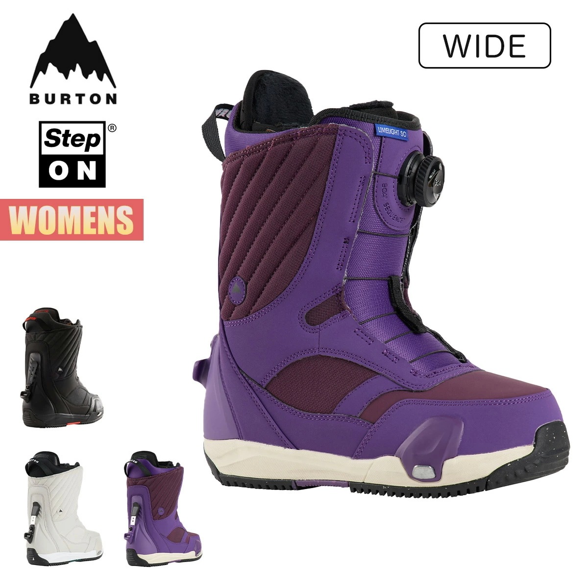 ステップオン ブーツ レディース 24-25 ライムライト ワイド W25JP-226251 Womens Limelight Step On Snowboard Boots Wide ウィメンズ