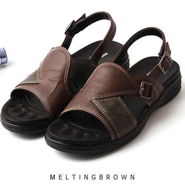 メンズサンダル メンズレザーサンダル カジュアルサンダル MK02