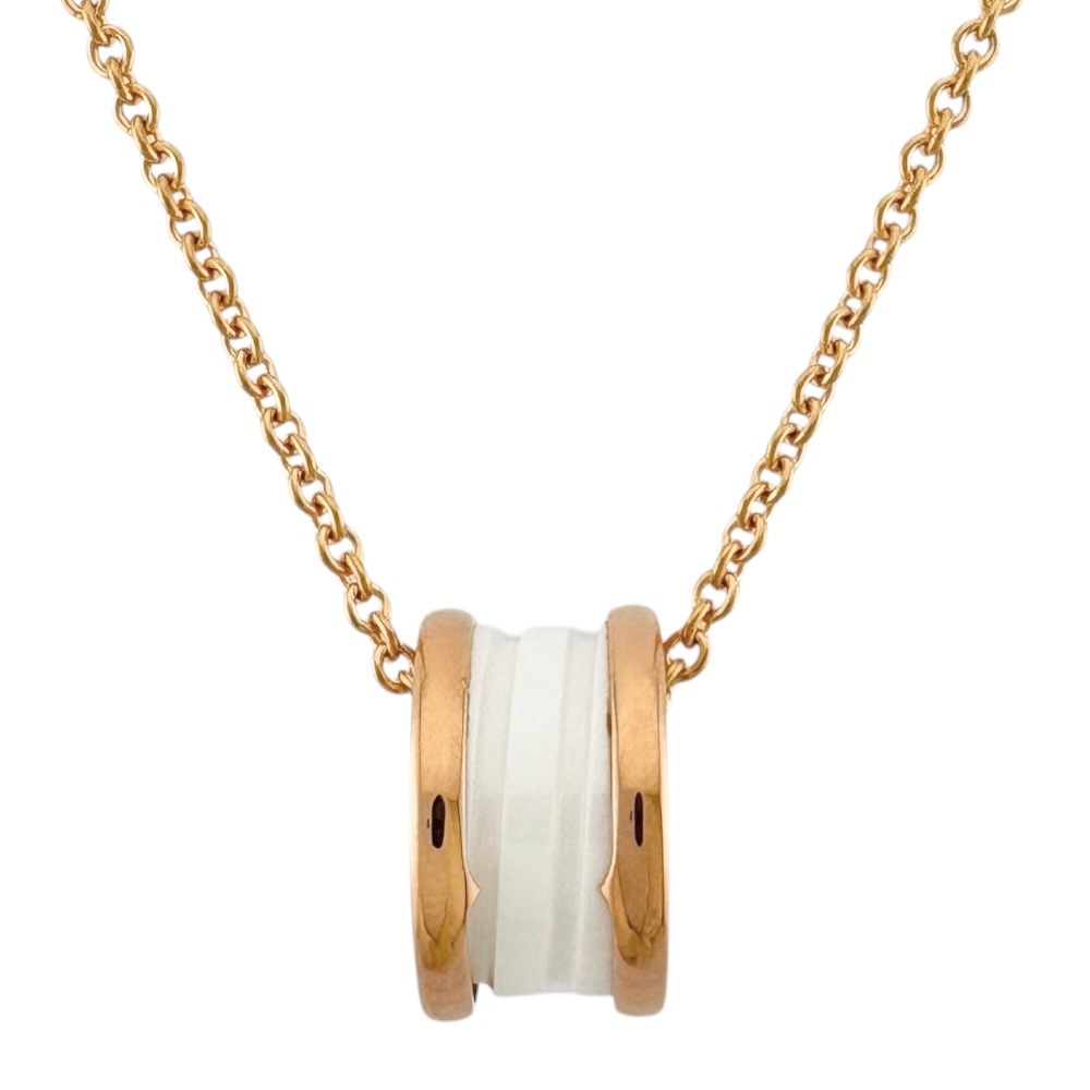 ブルガリ B-zero.1 ネックレス 18金 K18ピンクゴールド BVLGARI 中古 美品