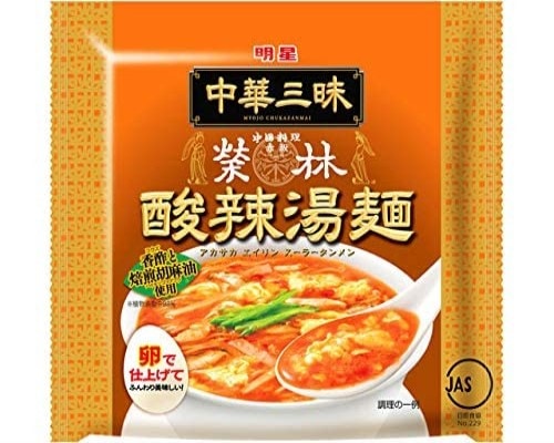 明星 中華三昧 榮林 酸辣湯麺 103g ×24個 5,321円